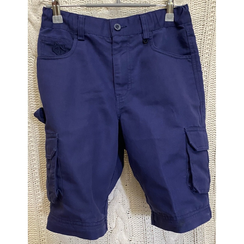 Boy Scouts Of America Shorts Youth 10 Cargo Switchback Uniform Pockets Blue‎ Cub